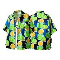 ราคา เสื้อเชิ้ตแขนสั้นทรงหลวมสไตล์ฮาวายใหม่ (48606983774)