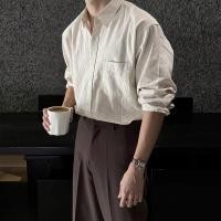ราคา เสื้อเชิ้ตแขนยาวลายทางสำหรับผู้ชาย สไตล์ธุรกิจ (48055023870)