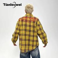 ราคา เทียนเลซีเว่ย สไตล์ญี่ปุ่นและอเมริกันย้อนยุค สีเหลืองลายสก๊อต สำหรับผู้ชาย (42007148837)