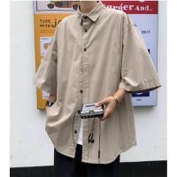 ราคา เสื้อเชิ้ตแขนสั้นผ้าไอซ์ซิลค์ญี่ปุ่น สไตล์ทันสมัย (41628000694)