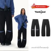 ราคา เทียนเลซีเว่ย ขากว้างกางเกงสูทสีดําย้อนยุคเกรดสูงกางเกงลําลองอเมริกันย้อนยุค (29176545197)