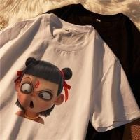 ราคา Tianlesiwei Nezha เสื้อยืดแขนสั้นด้านบนเสื้อผ้าแฟชั่นสําหรับบุรุษและสตรีฤดูร้อน (28425479768)