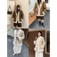 ราคา INBYIN แจ็คเกตหนังกลับแต่งขนเฟอ SUEDE FUR JACKET D7888 (44705386608)