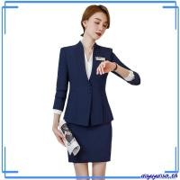 ราคา ชุดสูทสำหรับผู้หญิงชุดทำงานที่แผนกต้อนรับของโรงแรมฤดูใบไม้ผลิและฤดูใบไม้ร่วงชุดชุดทำงานสำหรับช่างเสริมสวยร้านจิวเวลรี่ (45855406475)