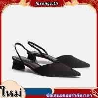 ราคา UABRAV รองเท้าส้นสูง เปิดนิ้วเท้า หัวแหลม ทรงสี่เหลี่ยม แบบเรียบง่าย แฟชั่นสําหรับผู้หญิง ขนาด 35 40 (57357347948)