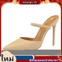 ราคา รองเท้าส้นสูง หัวแหลม เซ็กซี่ ฉลุลาย สําหรับผู้หญิง (47707409295)