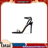 ราคา พร้อมส่ง รองเท้าส้นสูงส้นเข็มมุก2023ใหม่ฤดูร้อน Yujie ทอดสตรีทพร้อมกระโปรงเปิดนิ้วเท้ารองเท้าแตะสายรัดผู้หญิงส้นเข็ม (46557418057)
