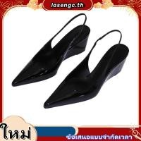 ราคา รองเท้าส้นสูงหัวแหลมสำหรับผู้หญิงที่มีสายรัดสบาย (46607241956)