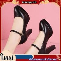 ราคา รองเท้าส้นสูง รองเท้าหนัง กันน้ํา สวมใส่สบาย สําหรับผู้หญิง (47907417848)