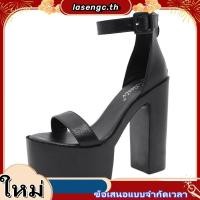 ราคา 14ซม ปู่ รองเท้าแตะ รองเท้าส้นสูงคู่ สายไขว้ เบาสุดๆ สวยมาก เบา ทนทาน สวย สไตล์ไดนามิก (44479335977)