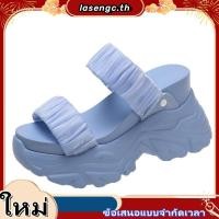 ราคา ใหม่ รองเท้าแตะแพลตฟอร์ม ส้นตึก พื้นหนา แฟชั่นฤดูร้อน สไตล์แฟรี่ สําหรับสตรี 2023 (55757301270)