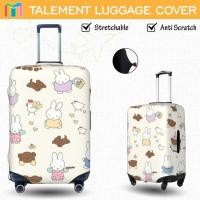 ราคา Miffy ผ้าคลุมกระเป๋าเดินทาง ผ้าสแปนเด็กซ์ แบบยืดหยุ่น ยืดหยุ่น Luggage Cover 18 20 22 24 26 28 30 32 นิ้ว DD58 (29139311916)