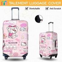 ราคา Hello Kitty ผ้าคลุมกระเป๋าเดินทาง ผ้าสแปนเด็กซ์ แบบยืดหยุ่น ยืดหยุ่น Luggage Cover 18 20 22 24 26 28 30 32 นิ้ว LF116 (55655584214)