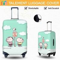 ราคา Snoopy ผ้าคลุมกระเป๋าเดินทาง ผ้าสแปนเด็กซ์ แบบยืดหยุ่น ยืดหยุ่น Luggage Cover 18 20 22 24 26 28 30 32 นิ้ว TOK24 (51603710612)