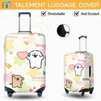 ราคา Maltese Puppy ผ้าคลุมกระเป๋าเดินทาง ผ้าสแปนเด็กซ์ แบบยืดหยุ่น ยืดหยุ่น Luggage Cover 18 20 22 24 26 28 30 32 นิ้ว A29 (47957089217)