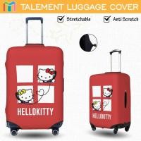 ราคา Hello Kitty ผ้าคลุมกระเป๋าเดินทาง ผ้าสแปนเด็กซ์ แบบยืดหยุ่น ยืดหยุ่น Luggage Cover 18 20 22 24 26 28 30 32 นิ้ว TOK182 (45654464325)