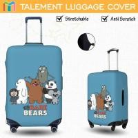 ราคา We Bare Bears ผ้าคลุมกระเป๋าเดินทาง ผ้าสแปนเด็กซ์ แบบยืดหยุ่น ยืดหยุ่น Luggage Cover 18 20 22 24 26 28 30 32 นิ้ว TOK198 (40676693821)