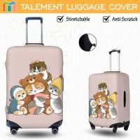 ราคา Mofusand ผ้าคลุมกระเป๋าเดินทาง ลายการ์ตูนแมวน่ารัก ยืดหยุ่น กันรอยขีดข่วน Luggage Cover 18 20 22 24 26 28 30 32 นิ้ว LS21 (27230519484)
