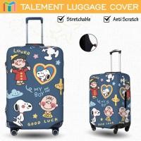 ราคา Snoopy ผ้าคลุมกระเป๋าเดินทาง ลายการ์ตูนแมวน่ารัก ยืดหยุ่น กันรอยขีดข่วน Luggage Cover 18 20 22 24 26 28 30 32 นิ้ว LF30 (25543077558)