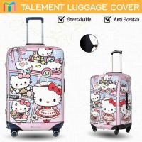 ราคา Hello Kitty ผ้าคลุมกระเป๋าเดินทาง ผ้าสแปนเด็กซ์ แบบยืดหยุ่น ยืดหยุ่น Luggage Cover 18 20 22 24 26 28 30 32 นิ้ว TOK160 (48105959949)