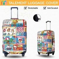 ราคา Hello Kitty ผ้าคลุมกระเป๋าเดินทาง ผ้าสแปนเด็กซ์ แบบยืดหยุ่น ยืดหยุ่น Luggage Cover 18 20 22 24 26 28 30 32 นิ้วDZ128 (29743214960)
