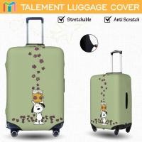 ราคา Snoopy ผ้าคลุมกระเป๋าเดินทาง ผ้าสแปนเด็กซ์ แบบยืดหยุ่น ยืดหยุ่น Luggage Cover 18 20 22 24 26 28 30 32 นิ้ว DD22 (25295028575)