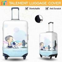 ราคา Snoopy ผ้าคลุมกระเป๋าเดินทาง ผ้าสแปนเด็กซ์ แบบยืดหยุ่น ยืดหยุ่น Luggage Cover 18 20 22 24 26 28 30 32 นิ้ว TOK29 (41027543151)