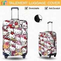 ราคา Hello Kitty ผ้าคลุมกระเป๋าเดินทาง ผ้าสแปนเด็กซ์ แบบยืดหยุ่น ยืดหยุ่น Luggage Cover 18 20 22 24 26 28 30 32 นิ้ว DD39 (42314180559)