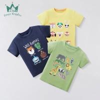 ราคา Ready Stock 2025 Summer New Children s Cartoon Animal Short Sleeved T shirt Boys Fashion Trendy Tops Children s Clothing Apparel wyFm (51756895964)