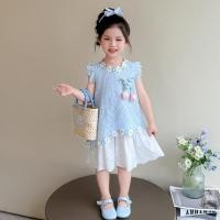 ราคา Ready Stock Girls Dress Summer 2026 New Children s Flounced Sleeve Dress Summer Girl Princess Dress Baby Girls Vest Dress f3mg (45907459426)