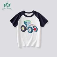 ราคา Ready Stock Children s Short Sleeved T shirt Children s Clothing 2026 Summer New Boys round Neck Cotton Shirt Baby White T shirt Children s 5Yo7 (45506651549)
