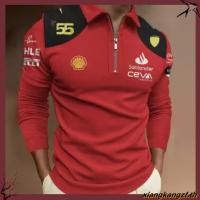 ราคา Ferrari เสื้อยืดโปโล แขนยาว พิมพ์ลาย 3D ระบายอากาศ สีคลาสสิก สําหรับผู้ชาย 2023 (47756700493)