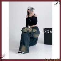 ราคา Cargo jeans พรีเมี่ยม สีดำฟอก มีไซส์ S 6XL เอว 24 42 (43828503107)