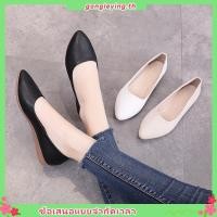 ราคา รองเท้าหนังลําลอง ส้นแบน หัวแหลม พื้นนิ่ม สวมใส่สบาย เหมาะกับใส่ทํางานโรงแรม แฟชั่นฤดูใบไม้ร่วง สําหรับสตรี (28861371674)