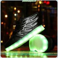 ราคา มีสินค้า รองเท้าผ้าใบลําลอง มีไฟ Led เรืองแสง ขนาดใหญ่ สีทอง สําหรับเด็กผู้ชาย ผู้หญิง (28534136348)