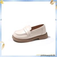 ราคา รองเท้าหนัง พื้นนิ่ม พื้นแบน สไตล์วินเทจ สวมใส่สบาย สีพื้น สําหรับเด็กผู้หญิง อายุ 2 16 ปี (56057589876)