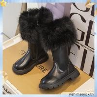 ราคา ส่งจากไทย รองเท้าบูทเด็ก ขนมุ้งมิ้งน่ารัก ใส่ง่าย มีซิปข้าง บูทขนมิ้งยาว (49857614585)