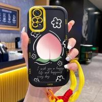 ราคา เคสสำหรับ Xiaomi Redmi Note 11 4G Note 11s เคสโทรศัพท์ลูกพีชดอกไม้ซิลิโคนสายคล้องกันกระแทก (58002747496)