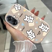 ราคา เคสสำหรับ OPPO A98 5G F23 5G A1 5G เคสโทรศัพท์สุนัขดอกไม้กันกระแทกกลมและอ้วน (57503643642)