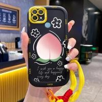 ราคา เคสสำหรับ OPPO A15 A15s A35 4G เคสโทรศัพท์ลูกพีชดอกไม้ซิลิโคนสายคล้องกันกระแทก (56102747528)