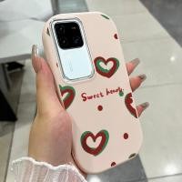 ราคา เคสสำหรับ VIVO V30 5G V30 Pro 5G V30E 5G เคสโทรศัพท์รูปหัวใจกันกระแทกกลมและอ้วน (55851018215)