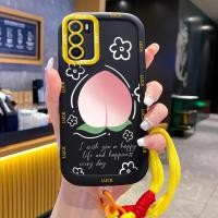 ราคา เคสสำหรับ OPPO A16 A16s A54s เคสโทรศัพท์ลูกพีชดอกไม้ซิลิโคนสายคล้องกันกระแทก (55702752213)