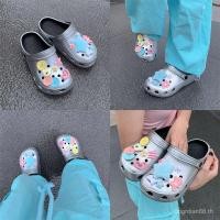 ราคา รองเท้าแตะสตรีToe Covered แบบ casual ลายหมีน่ารักหัวสีเงิน (53954133417)
