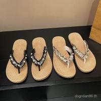 ราคา BUZ0 Ladies Flip Flops Anti Slip Outdoor Sandals Flip Flops Flip (48753882232)