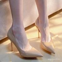 ราคา รองเท้าส้นเข็มสีดำสำหรับผู้หญิง สวมใส่สบาย ไม่ตัดด้านข้าง สไตล์เรียบร้อยและสง่าราบ (46554346252)
