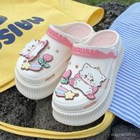 ราคา รองเท้าแตะสไตล์เกาหลีหัวใจมิคโกะ ออกแบบเหมือนลูกแมวนุ่มและน่ารัก เหมาะสำหรับสวมใส่ที่ชายหาด (46204153442)