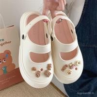 ราคา รองเท้าแตะสไตล์เกาหลี Baotou Mary Jane สำหรับสุภาพสตรี ออกแบบมาให้น่ารักและสวมใส่ง่าย มีความเหมาะสมทั้งในวันหยุดพักผ่อนที่ชายหาดและการสวมใส่แบบลำลอง (41727831880)