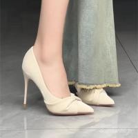 ราคา รองเท้าแฟชั่นสำหรับสตรี สไตล์นางฟ้า ส้นสูงใส่สบาย (49554355843)