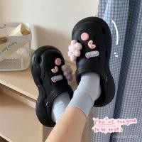 ราคา รองเท้าแตะสีลาเต้สำหรับผู้หญิง มีลายกระต่ายสีชมพูกันลื่นและสวมใส่ง่าย (56754124509)