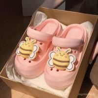 ราคา KUKD รองเท้าแตะสไตล์เกาหลี ออกแบบพิเศษ Bee Hole สวมใส่สบาย เหมาะกับการออกไปข้างนอกและการไปทะเล (28943929327)